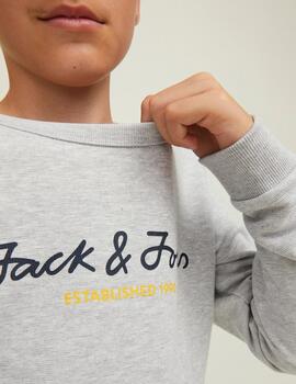 Sudadera Jack Logo Biege Para Niño