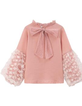 Blusa Newness Bambula Rosa para Niña