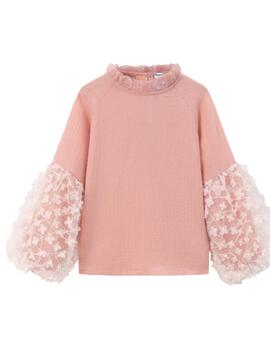 Blusa Newness Bambula Rosa para Niña