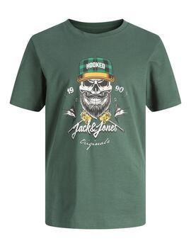 Camiseta Jack & Jones Verde Para Niño