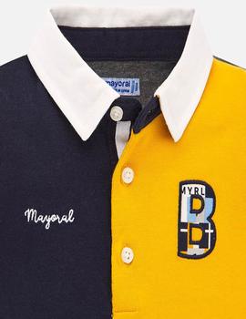 Polo Mayoral M/l Combinado Mostaza Bebe niño