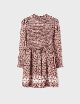 Vestido Mayoral Rosa Estampado Para Chica