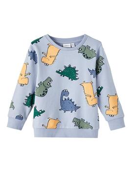 Sudadera Name it Tem Dinos Azul Para Niño