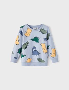 Sudadera Name it Tem Dinos Azul Para Niño