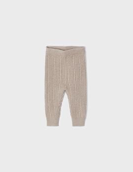 Leggings Mayoral Tricot Beige Para Niña