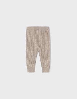 Leggings Mayoral Tricot Beige Para Niña