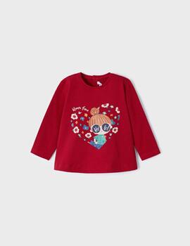 Camiseta Mayoral Muñeca Roja Para Miña