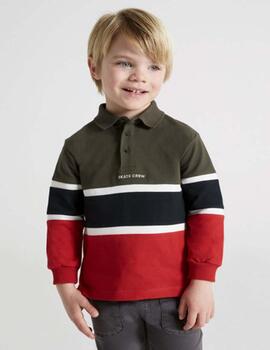 Polo Mayoral M/L Color Block  Para Niño.