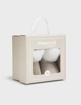 Botas Mayoral Tricot Beige Para Bebe