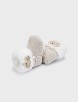 Botas Mayoral Tricot Beige Para Bebe