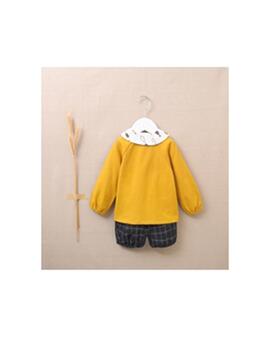 Conjunto Dadati Sudadera Gatito Mostaza Para Bebe