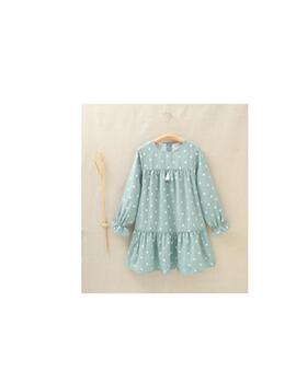 Vestido Dadati Volantes Verde Para Niña