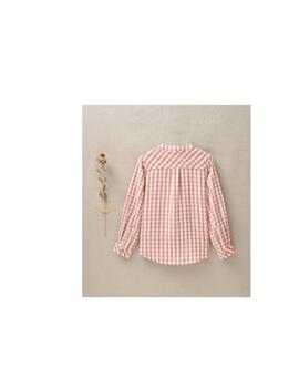 Camisa Dadati Cuadritos Rosa Para Niño