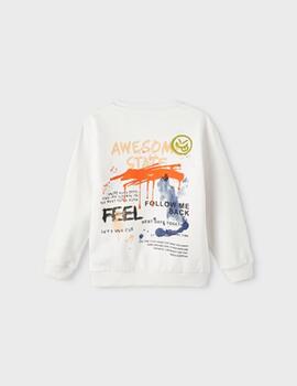 Sudadera Name it Losse Cruda Para Niño