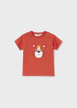Camiseta Mayoral Tigre Naranja Para Bebé