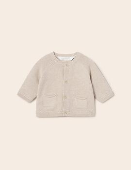 Cardigan Mayoral  Tricot Beige Mel Para Bebé