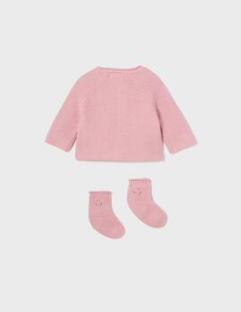 Rebeca Mayoral  Tricot Con Calcetines Rosette Para Bebe.