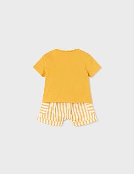 Conj. Mayoral Pantalon Corto Camiseta Banana Para Bebe.