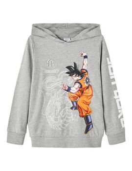 Sudadera Name it  DRAGONBALL Gris Ubisex