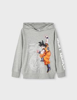 Sudadera Name it  DRAGONBALL Gris Ubisex