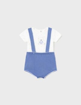 Conjunto Mayoral Bombacho De Tirantes Azul Bebe