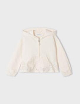 Sudadera Mayoral Canguro Crema Para Chica