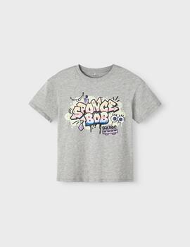 Camiseta Nama It Spongebob Gris Unisex