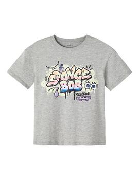 Camiseta Nama It Spongebob Gris Unisex