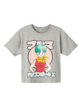 Camiseta Name it DRAGONBALL Gris Para Niña