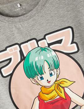 Camiseta Name it DRAGONBALL Gris Para Niña