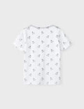 Camiseta NAME IT Delvin Blanco Para Chico