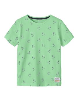 Camiseta NAME IT Delvin Verde Para Chico