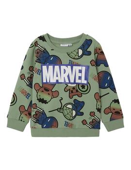 Sudadera NAME IT Marvel Verde