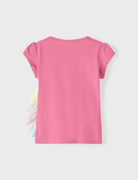 Camiseta Name it Litte Pony Rosa Para Niña