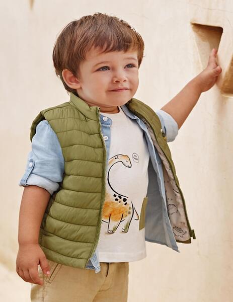Chaleco Mayoral Acolchado Verde Para Bebe