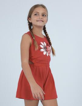 Vestido Mayoral Flor Rojo Para Chica