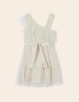 Vestido Mayoral Tul Arena Para Chica