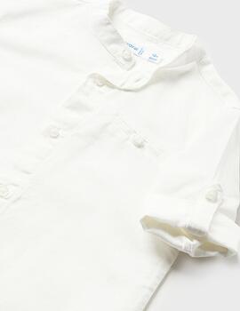 Camisa Mayoral Cuello Mao Blanco Para Bebé