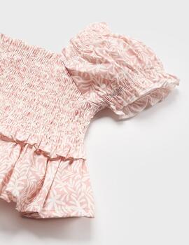Camisa Mayoral Fllores Rosa Paraa Bebé