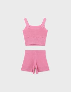 Conj.Mayoral Tricot Rosa Para Chica
