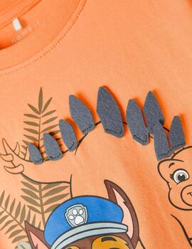 Camiseta Name it Patrulla Canina Naranja