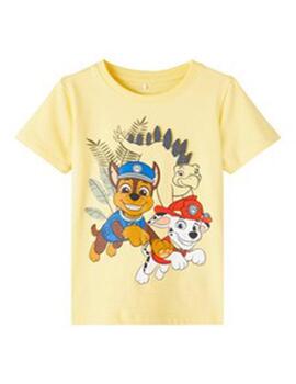 Camiseta Name it Patrulla Canina Amarilla