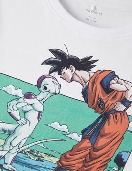 Camiseta Name it Dragon Ball Blanco Para Chico