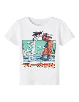 Camiseta Name it Dragon Ball Blanco Para Chico