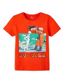 Camiseta Name it Dragon Ball Naranja Para Chico