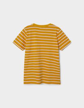 Camiseta Name it  Rayas Amarillo Para Chico