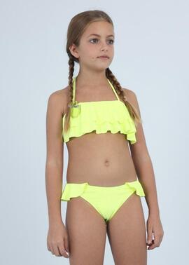 Bikini Mayoral  Volantes Fluor Para Chica