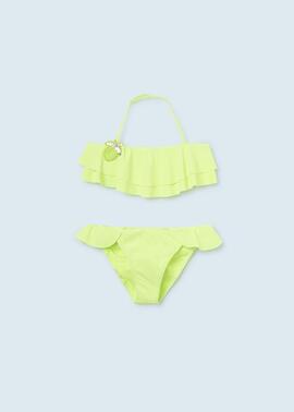 Bikini Mayoral  Volantes Fluor Para Chica