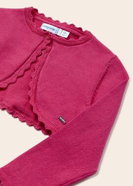 Chaqueta Mayoral Punto Básica Fuscia Para Bebé