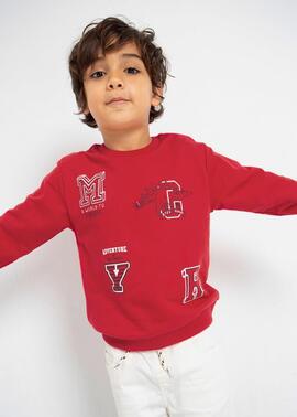 Sudadera Mayoral Dinos Rojo Para Niño